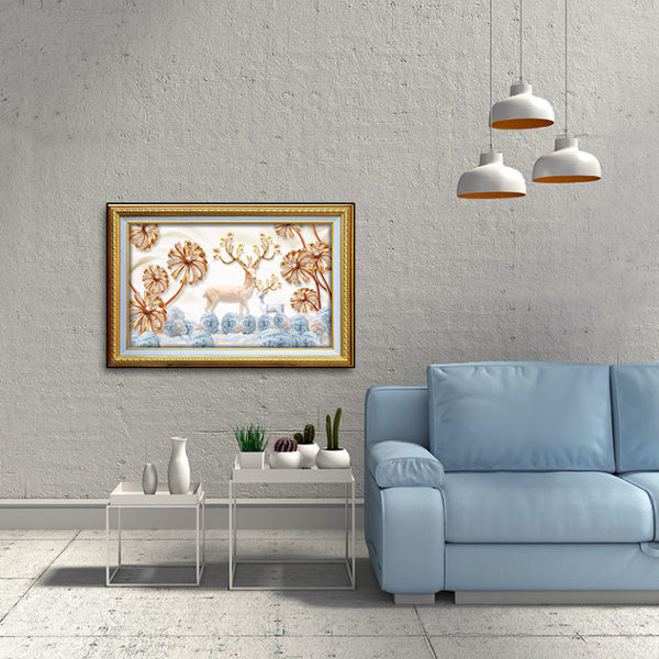 Tranh Phong Cảnh Hươu Nai Đẹp W555