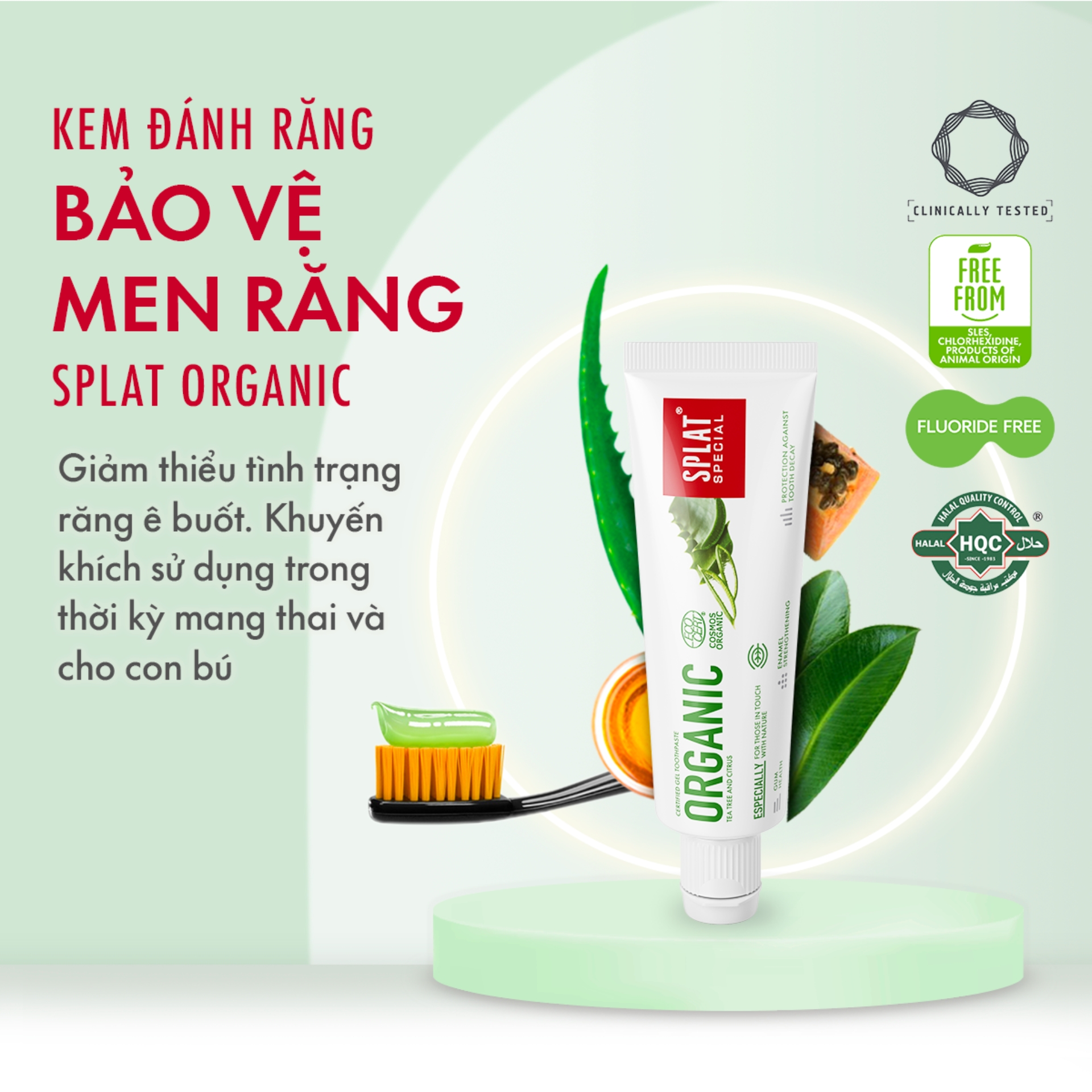 Kem Đánh Răng SPLAT Organic Special Dạng Gel Giúp Bảo Vệ Men Răng Hiệu Quả, Thúc Đẩy Nướu Phát Triển - 20ml