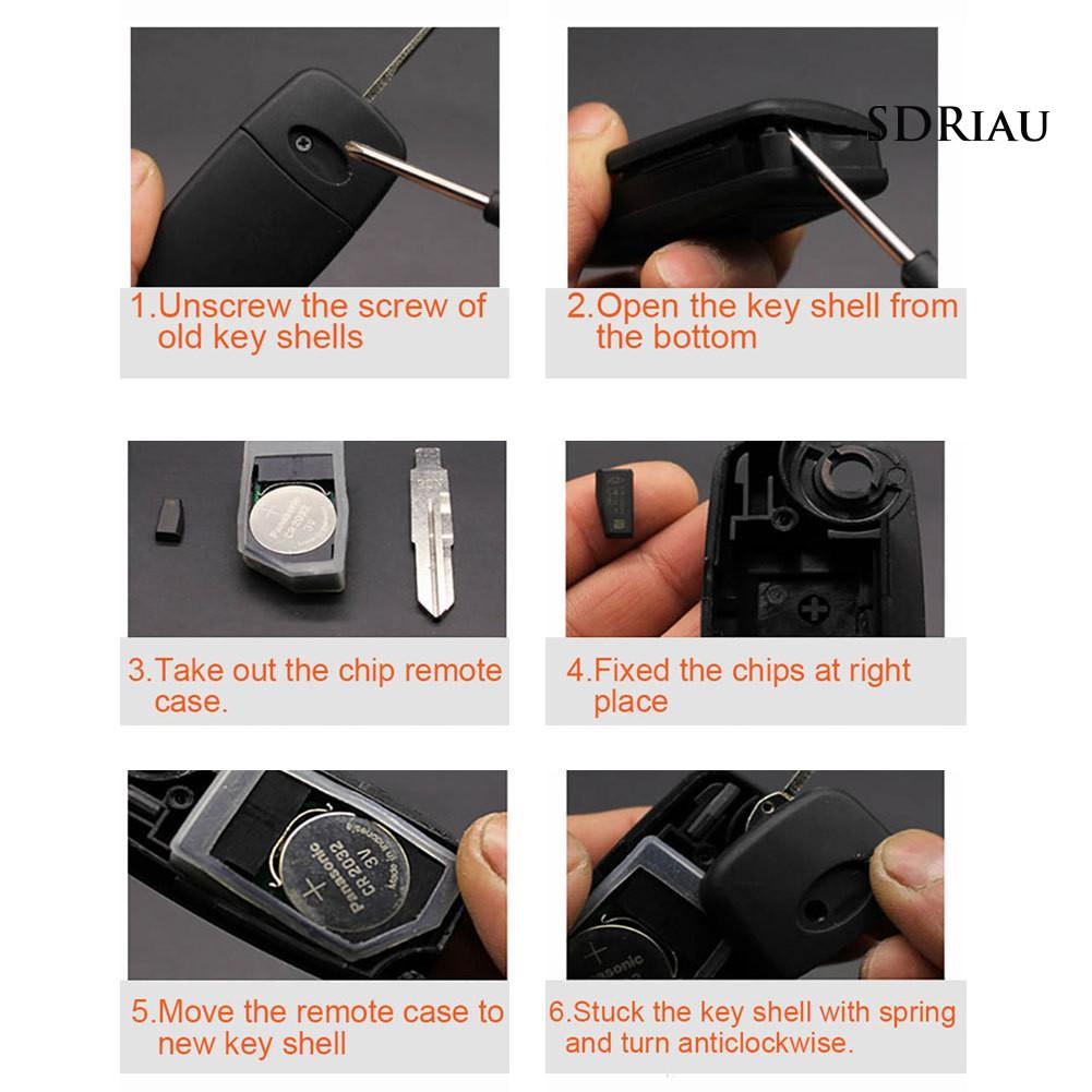 Vỏ Chìa Khóa Điều Khiển Từ Xa, 3 Nút Bấm Cho Xe Hơi Chery A5 E5 A3