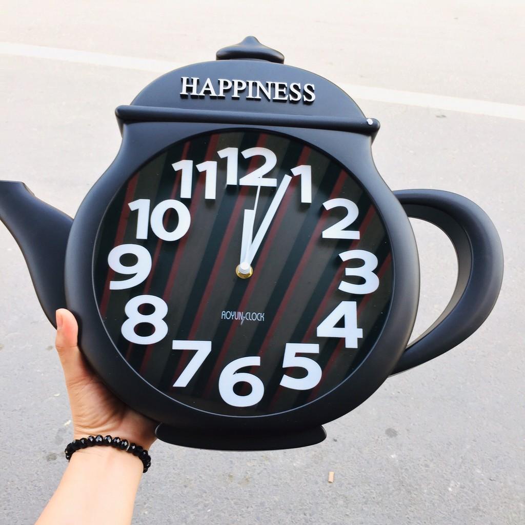 Đồng hồ treo tường hình ấm trà