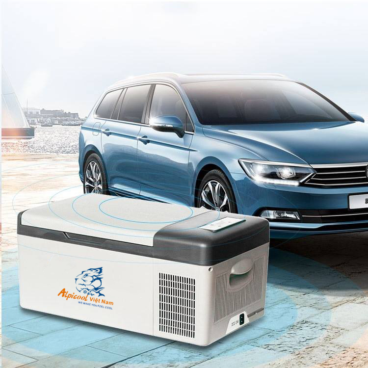 Tủ lạnh ô tô thông minh Alpicool Việt Nam 15 lít - C15 - làm đá nhanh kiêm hộp đựng thực phẩm, kiêm thùng đá cho tài xế, lái xe