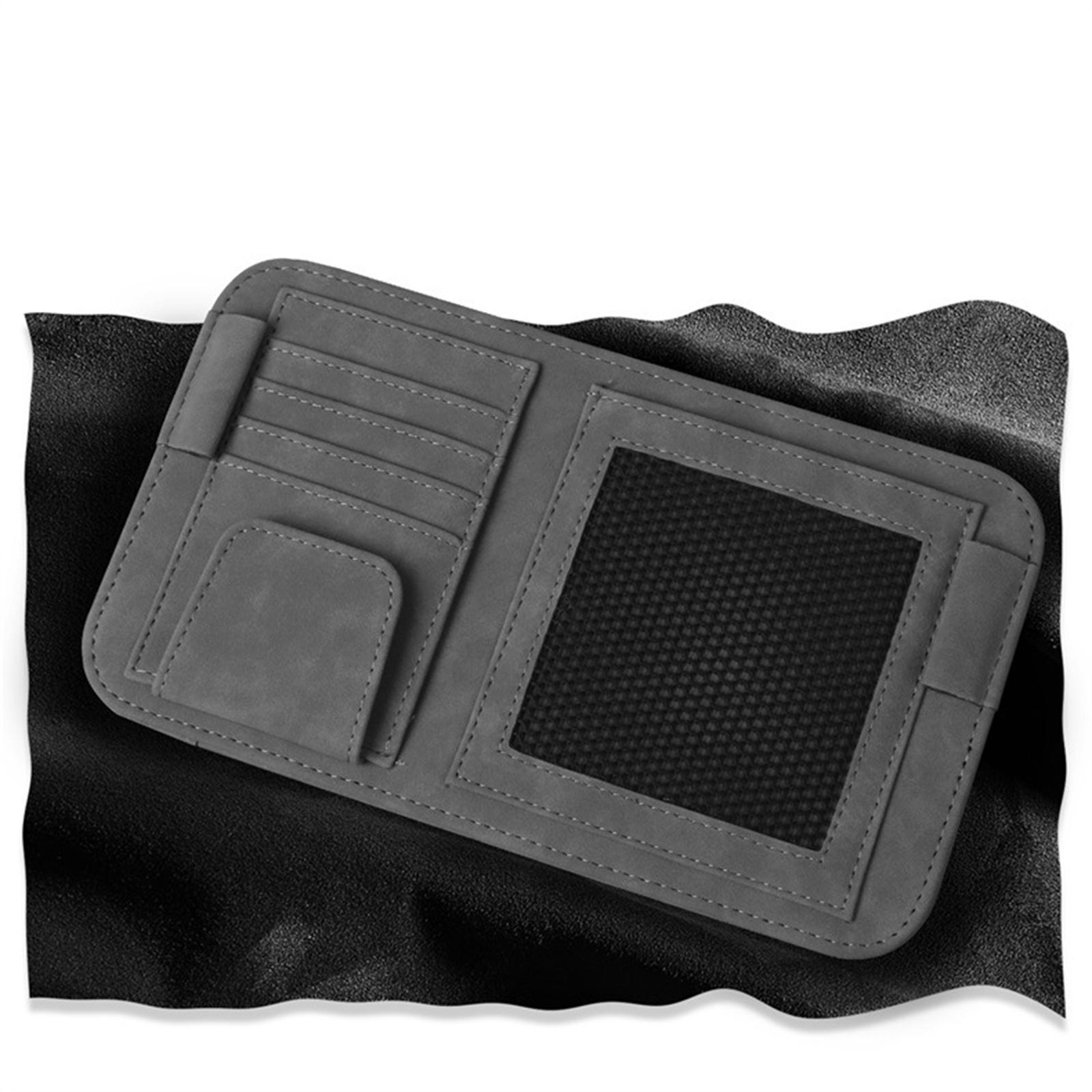 Car Sun Visor Organizer Sun Visor Pouch Multifunctional Storage Pocket Visor Storage Bag for Storing Cards SUV Truck Men Women