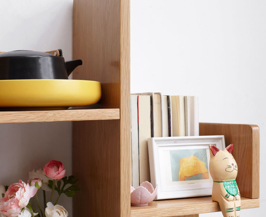 Giá sách bằng gỗ đẹp nhỏ gọn