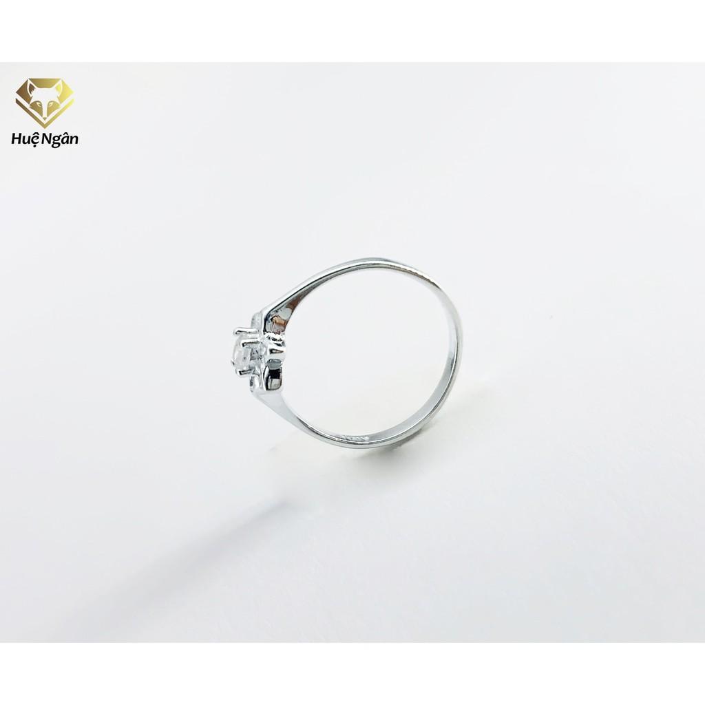 Nhẫn bạc Ý 925 Huệ Ngân - Bông Hoa Xinh Xắn TJ028