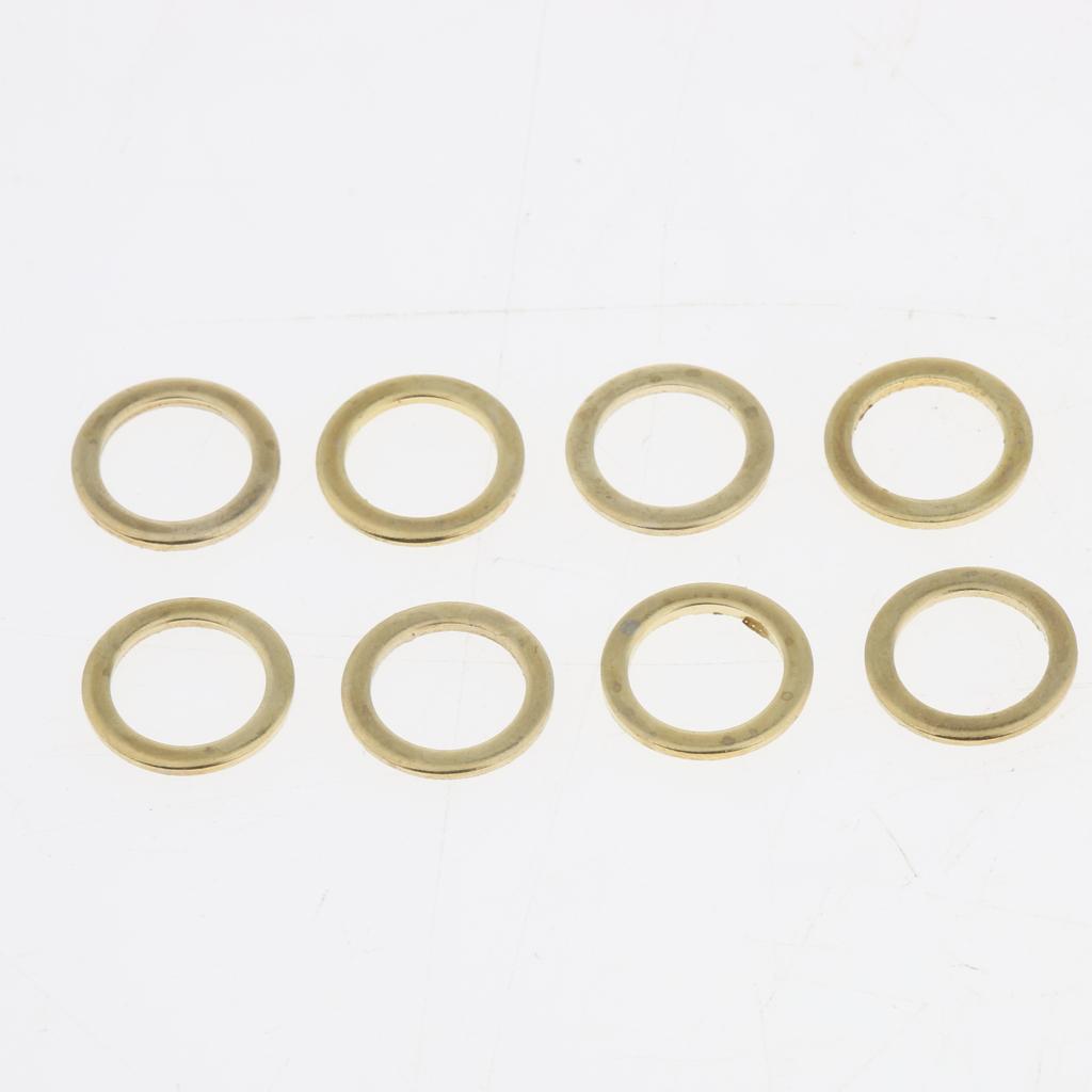 4xSkateboard Longboard Truck Speed Kit Axle Speed Washers Nuts Spacer Golden