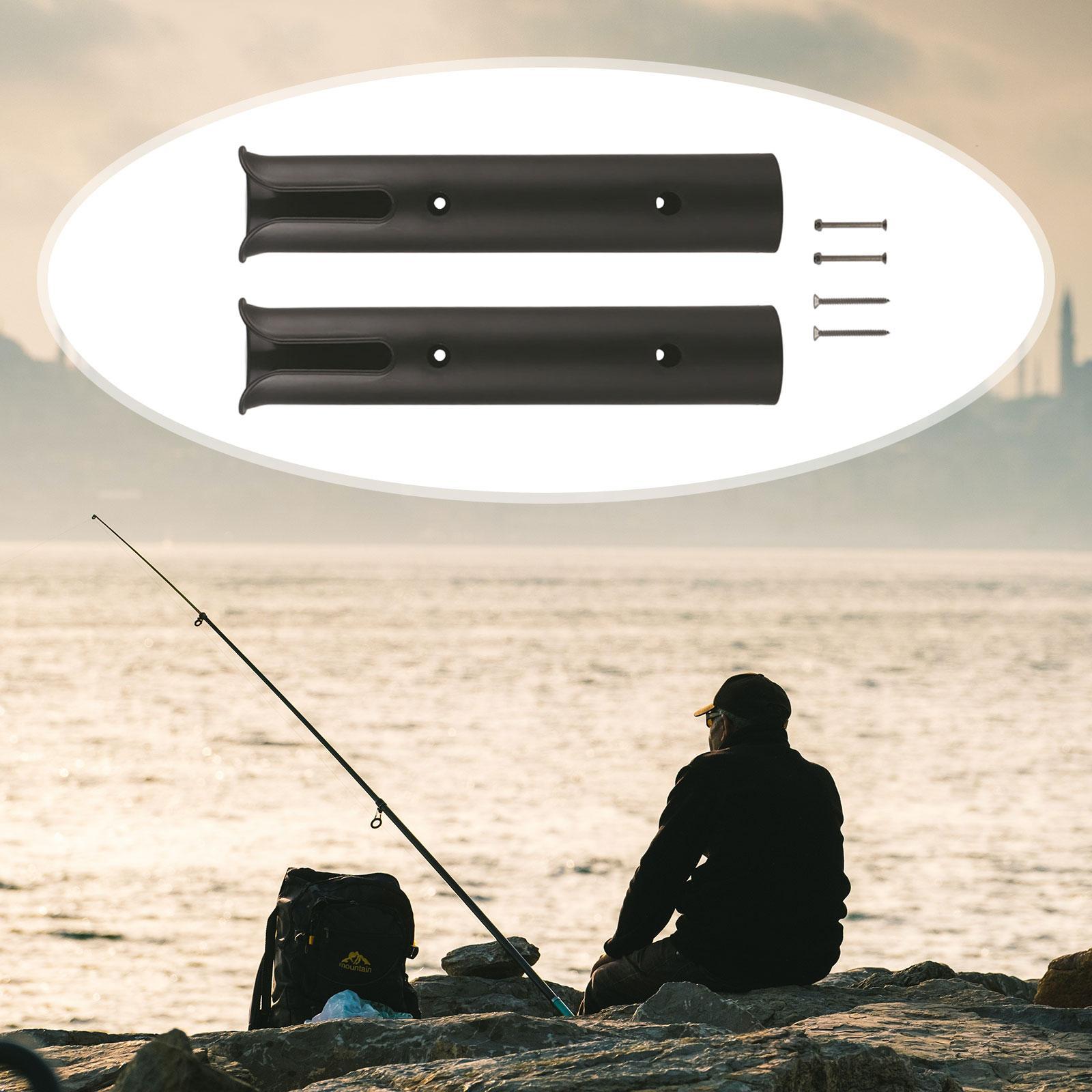 2x Fishing Rod Holder Fishing Rod Rack Space Saving Portable Durable Display Stand Storage Rack for Boat Garage Storage Accessories Outdoors