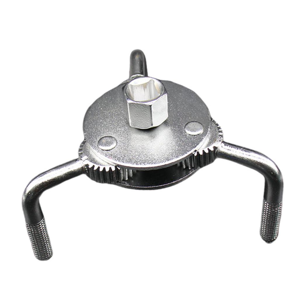 UNIVERSAL 3 JAW OIL FILTER WRENCH REMOVAL TOOL ADJUSTABLE HEAVY DUTY