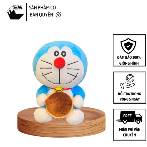 Gấu Bông Doraemon Dorayaki,  Gấu bông mini, Thú bông cho bé, Quà tặng đáng yêu - Sản Phẩm Có Bản Quyền, Phân Phối Bởi Teenbox