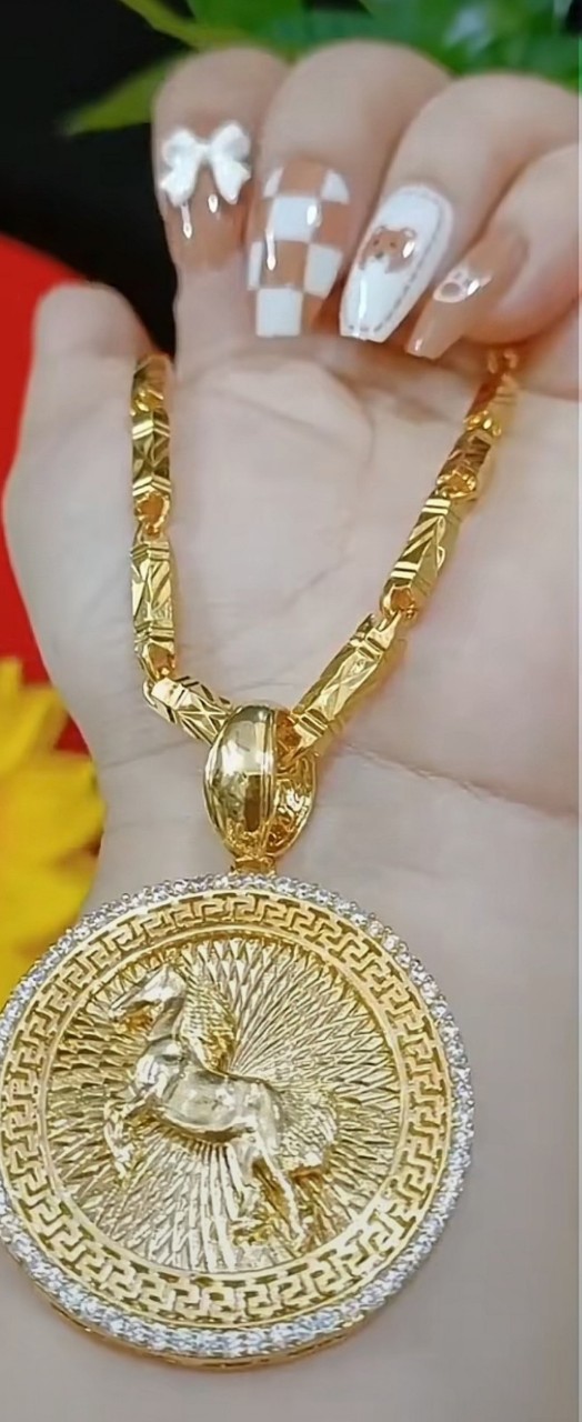 Dây chuyền nữ đính xoàn mạ 18k cao cấp H691