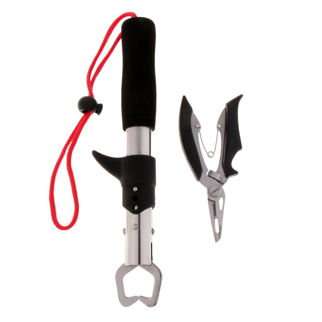 Holder Lip Gripper Fishing Pliers Clamp Hook Remover Line Braid Cutter