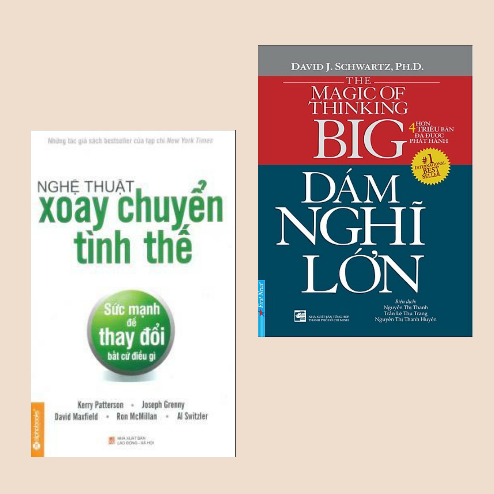 Combo Sách Quản Trị, Lãnh Đạo: Nghệ Thuật Xoay Chuyển Tình Thế + Dám Nghĩ Lớn (Sách kinh tế hay / Bộ sách nhà kinh doanh cần có)