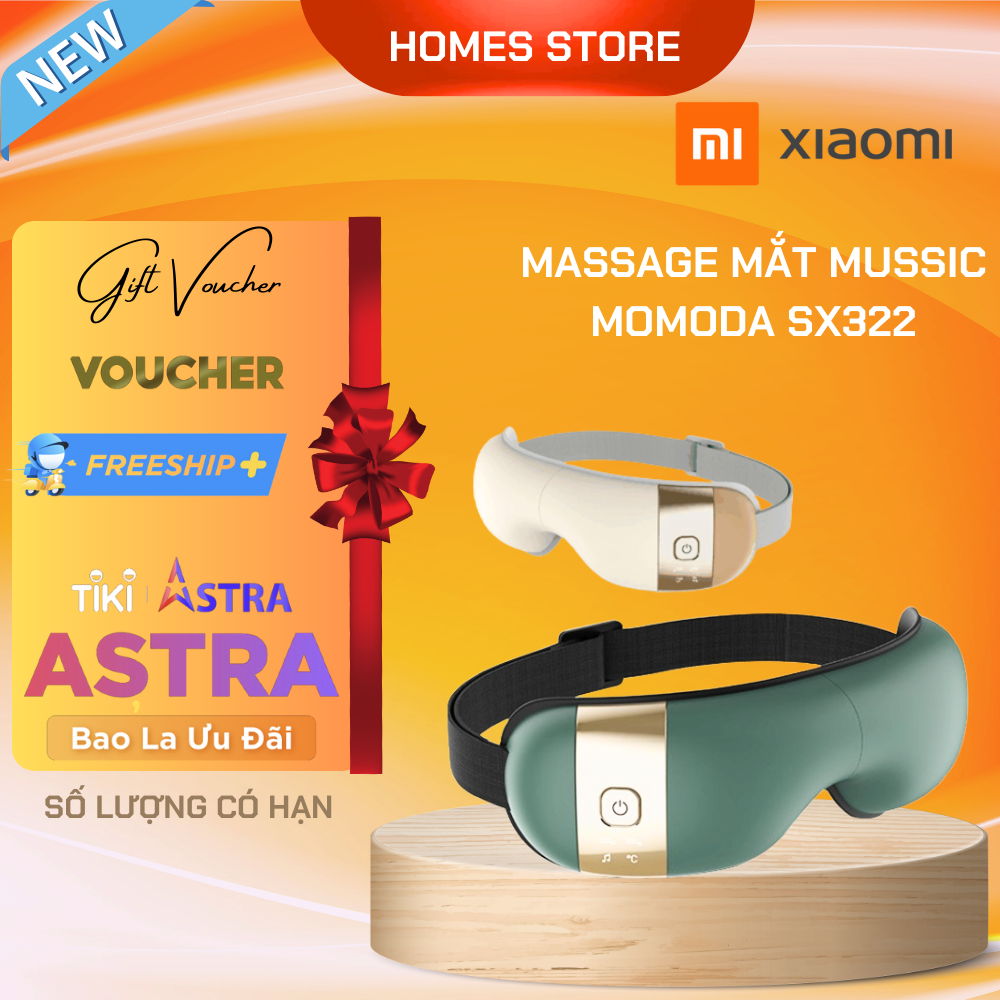 Máy Massage Mắt XIAOMI Momoda SX325/ SX322 360 Độ Tích Hợp Nghe Nhạc, Công Suất 7.5 W - Hàng Chính Hãng
