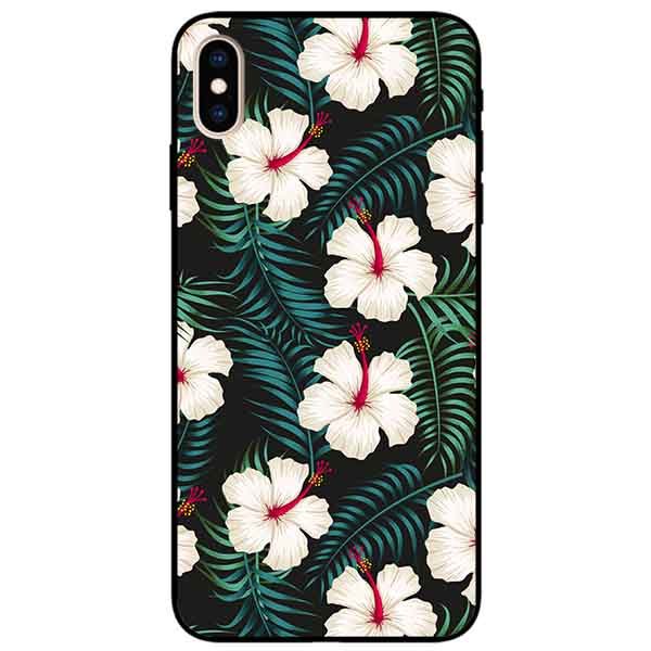 Ốp lưng in cho Iphone Xs Max Mẫu Hoa Trắng