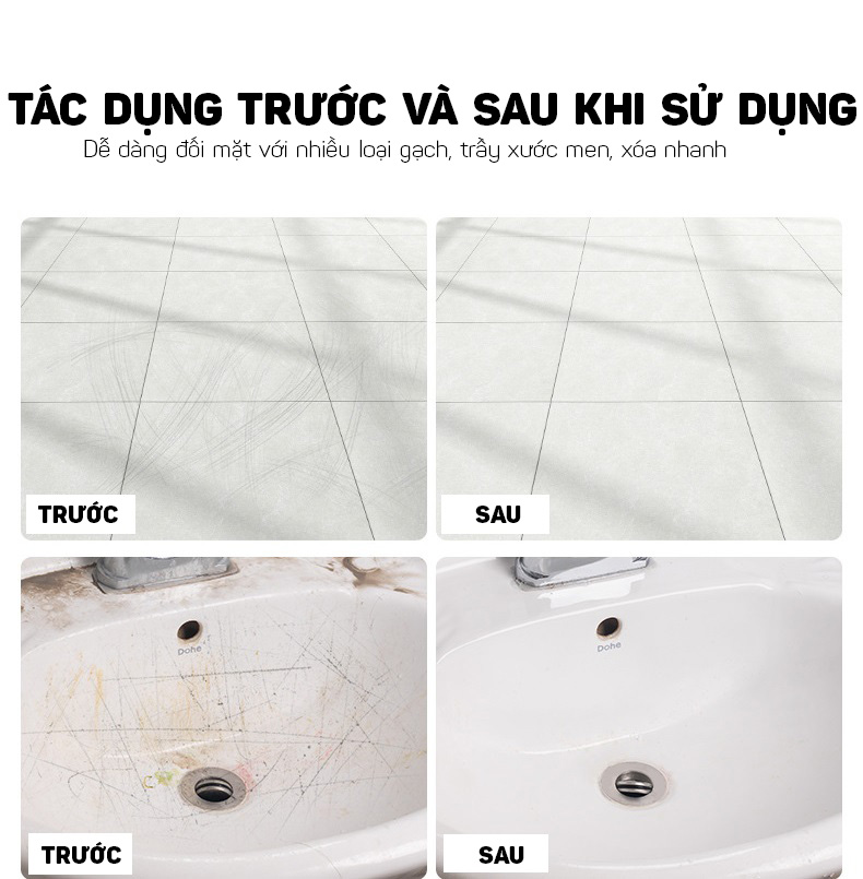 Dung Dịch Xoá Vết Xước Gạch Sàn Nhà Siêu Sạch Cao Cấp Ceramic 260ml