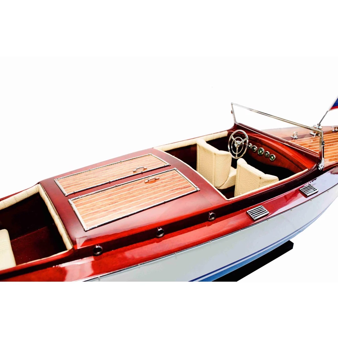 Mô hình cano CHRIS CRAFT RUNABOUT LIMITED cao cấp, mô hình gỗ tự nhiên, làm quà tặng sang trọng 1st FURNITURE