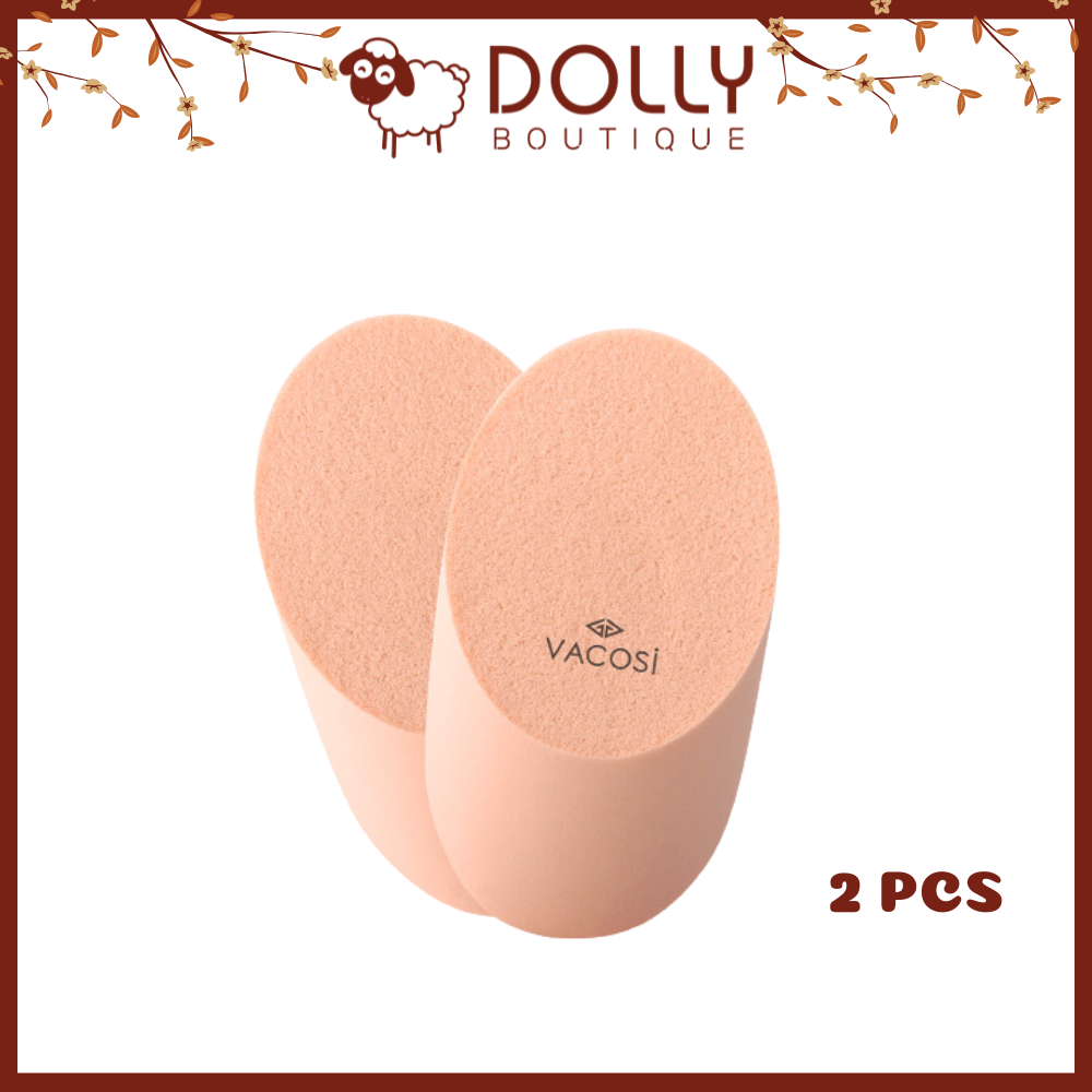 Bông Ướt Elip Xúc Xích Vacosi Ellipse Sponge (Bịch 2 Cái) - BP10