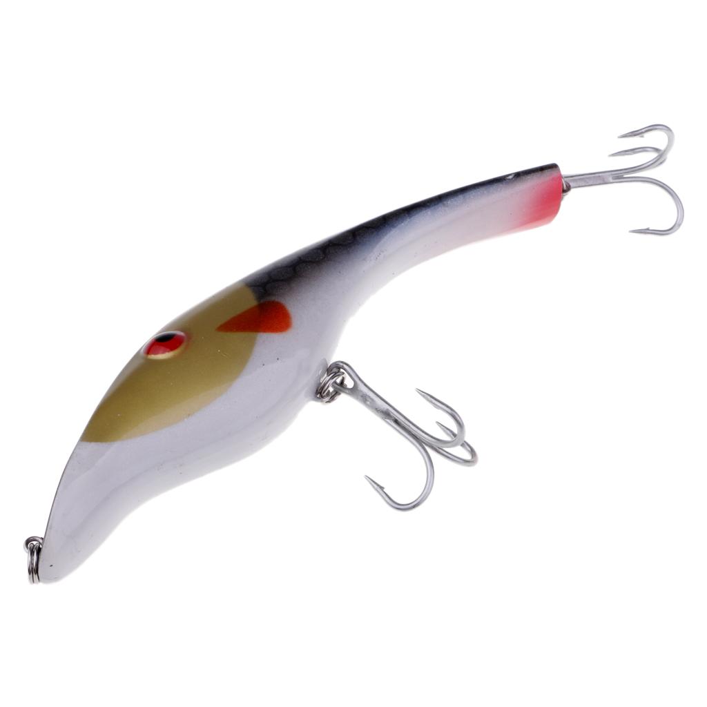 Fishing Pencil Bait Fishing Lure Bait Hard Crankbait Hook 1/0# Black,White