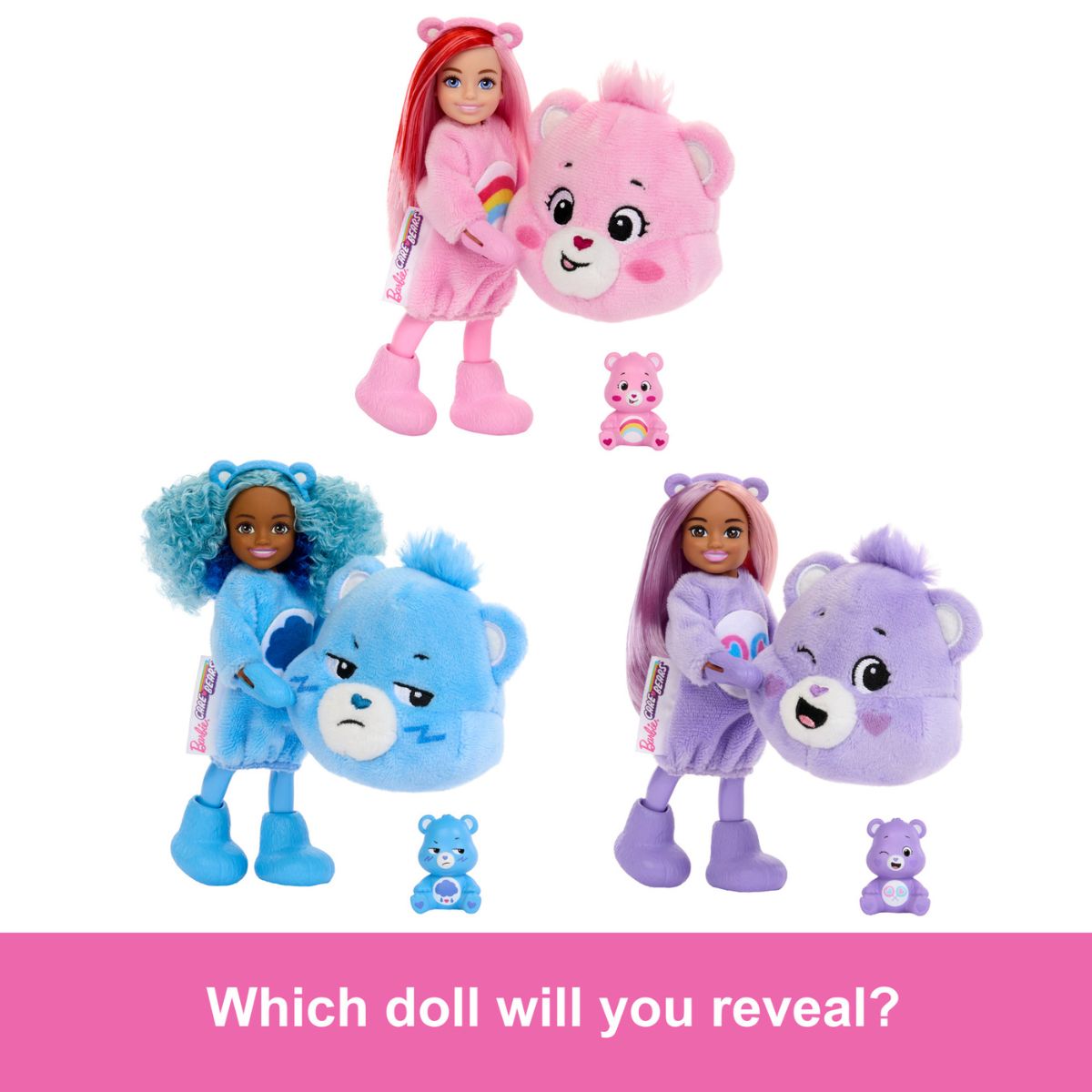 Đồ Chơi Búp Bê Chelsea Cutie Reveal - Gấu Care Bear BARBIE JCN97 - Giao Hàng Ngẫu Nhiên 