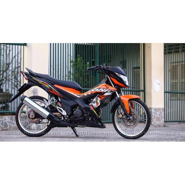 Tem dành cho xe Sonic Rời cam đen in mực cao cấp