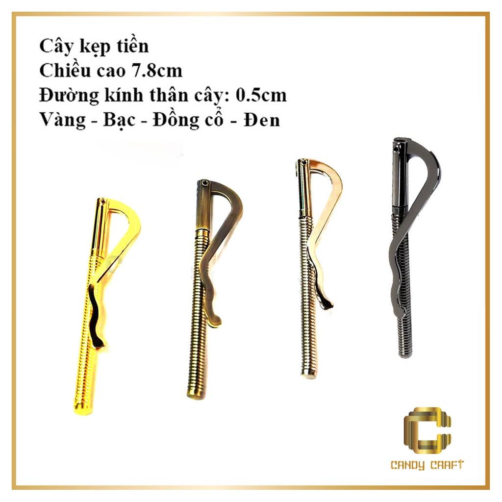 Cây kẹp tiền - 1 cây Vàng 7.8cm