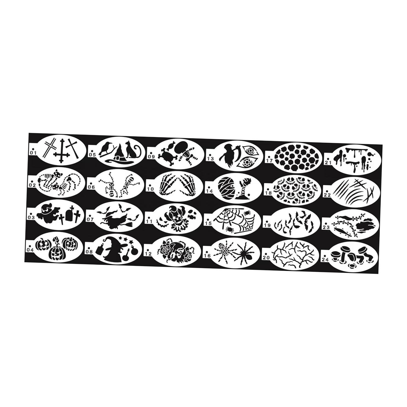 Face Paint Stencils Set for Children Adult DIY Party Supplies Painting