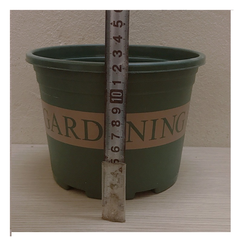 5 Bộ Chậu Nhựa Trồng Hoa Cây Cảnh (Chậu + Đĩa) GARDENING HENG DE LI 1.7GAL, KT chậu 16x12Cm, ĐK đĩa 6.5cm