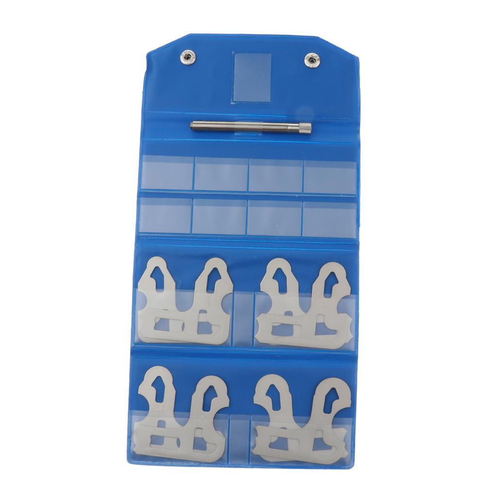 8pieces 9/32-1/2 inch Radius Gauge Set Machinist Inspection Measuring Tool Hardness
