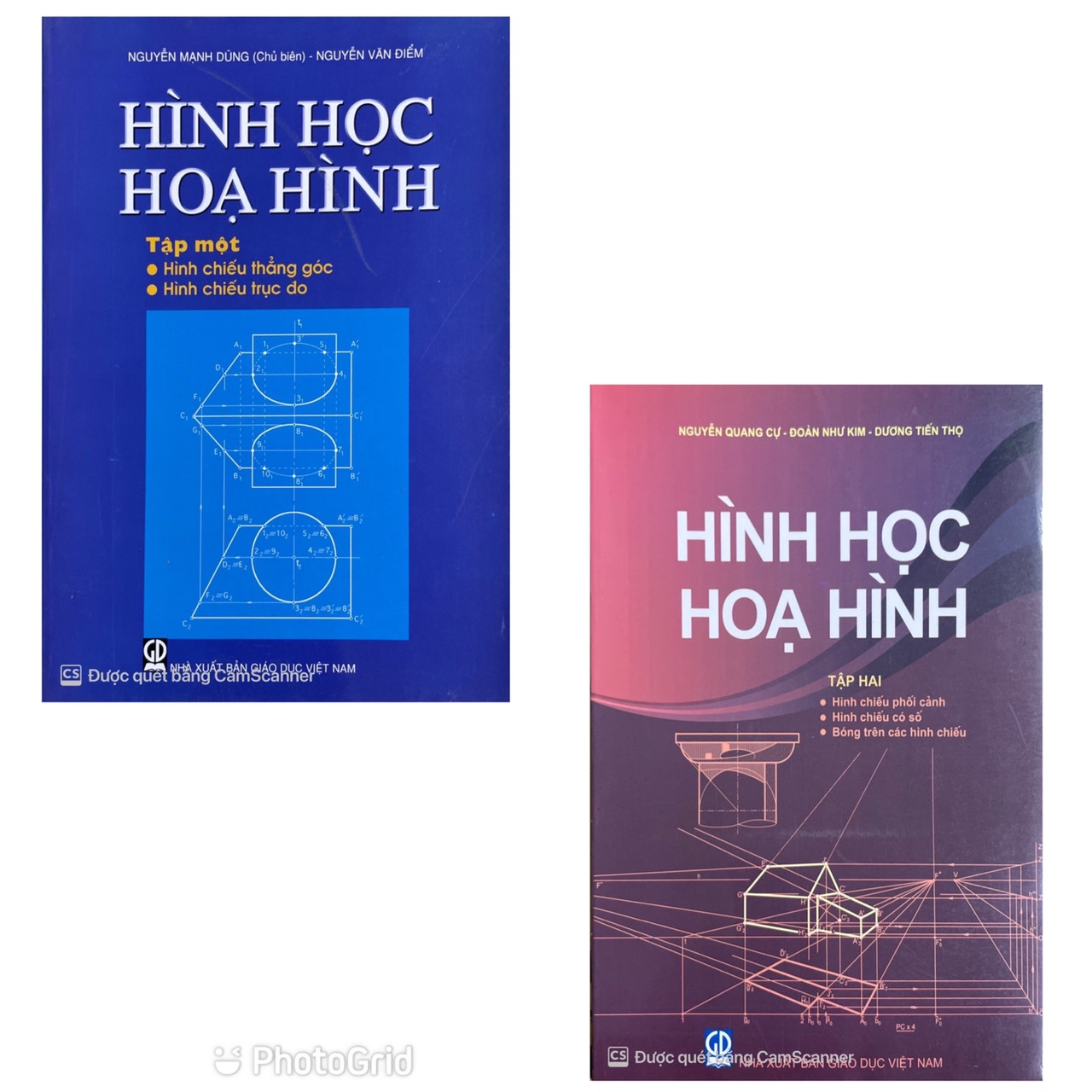 Combo Hình Học Họa Hình Tập 1 + Tập 2