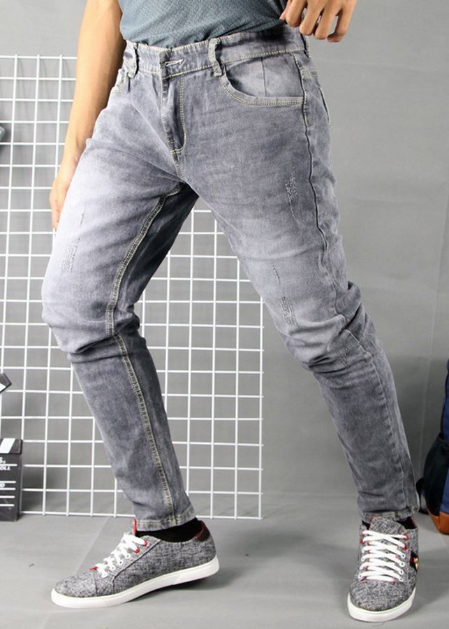 Quần Jean Nam Ghi Xám Phong Cách Trẻ Trung JEANXAM55 - Jean Xám