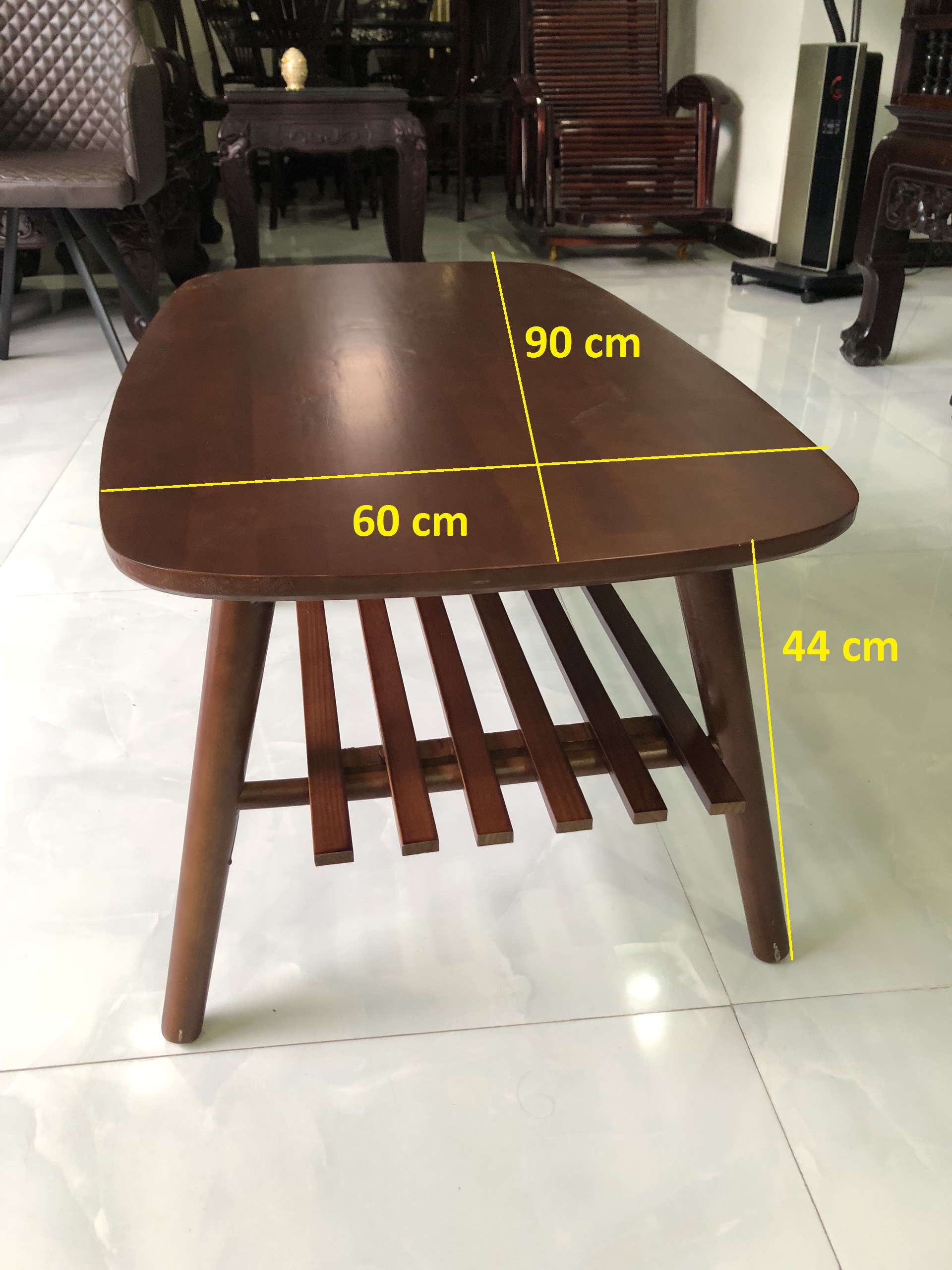 Bàn sofa, bàn trà, bàn phòng khách gấp gọn ( nâu)  VIMOS