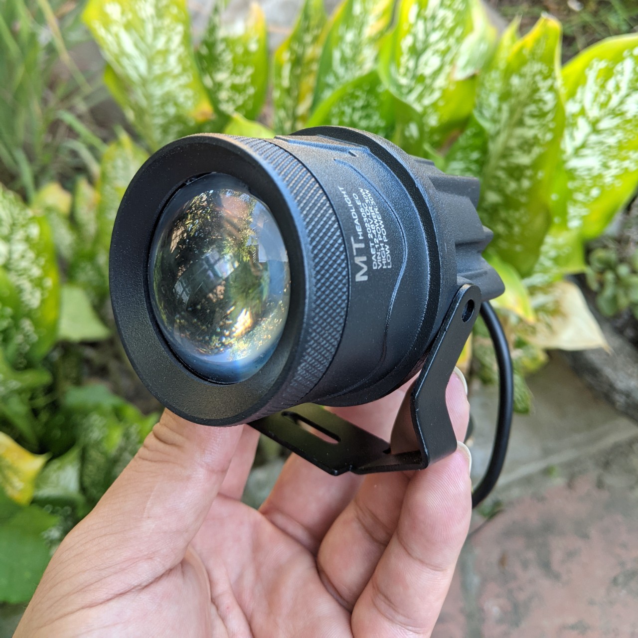 60W Đèn pha trợ sáng xe máy ô tô bi cầu 2.0" V9 hàng cao câp cho khách víp xem vieo, đèn led xe máy ô tô