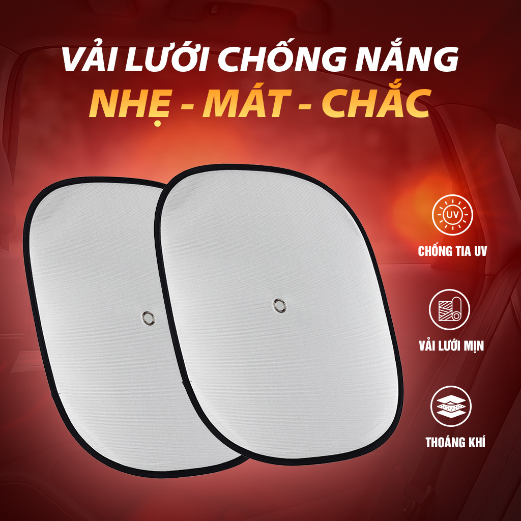 Combo 2 Tấm Che Nắng Ô Tô Bạch Kim Tráng Bạc Tròn Chống Tia UV CIND CD-C001 (36x44cm) - Nhập Khẩu Chính Hãng