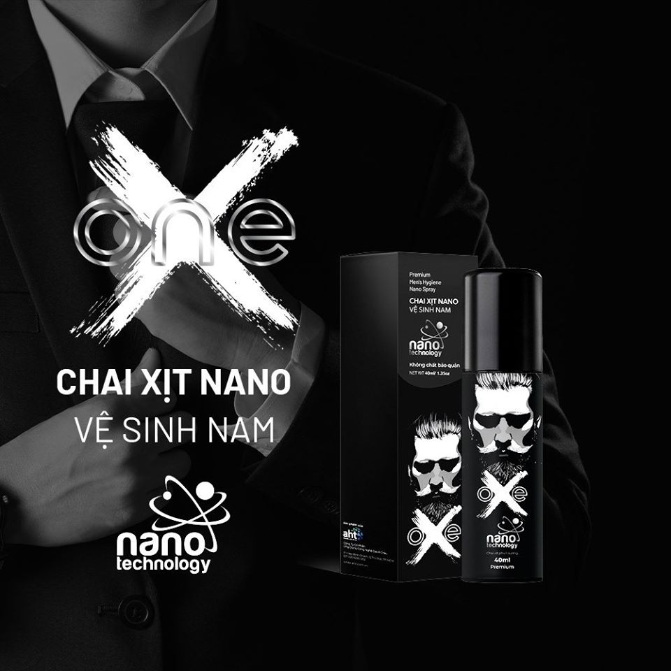 Chai xịt vệ sinh nam Nano Bạc Onex 40ml