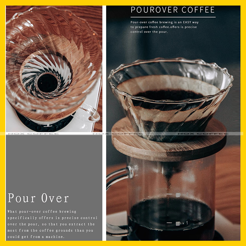 Phễu V60 Bằng Thủy Tinh (Pour Over)
