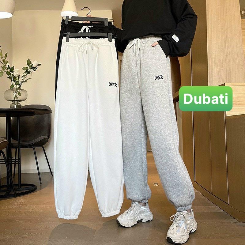 QUẦN JOGGER NAM NỮ UNISEX CHẤT NỈ DÀY DA CÁ ỐNG SUÔNG RỘNG USRA PHONG CÁCH XỊN SÒ -DUBATI FASHION