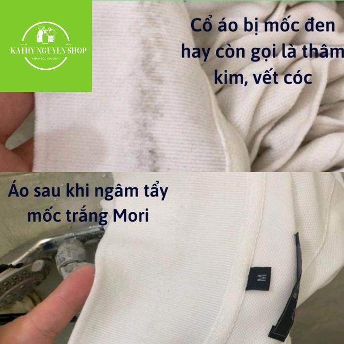 COMBO TẨY MỐC QUẦN ÁO MÀU VÀ QUẦN ÁO TRẮNG MORI, TẨY BAY VIẾT MỐC MANG LẠI VẺ TRẮNG SÁNG CHO QUẦN ÁO CỦA BẠN