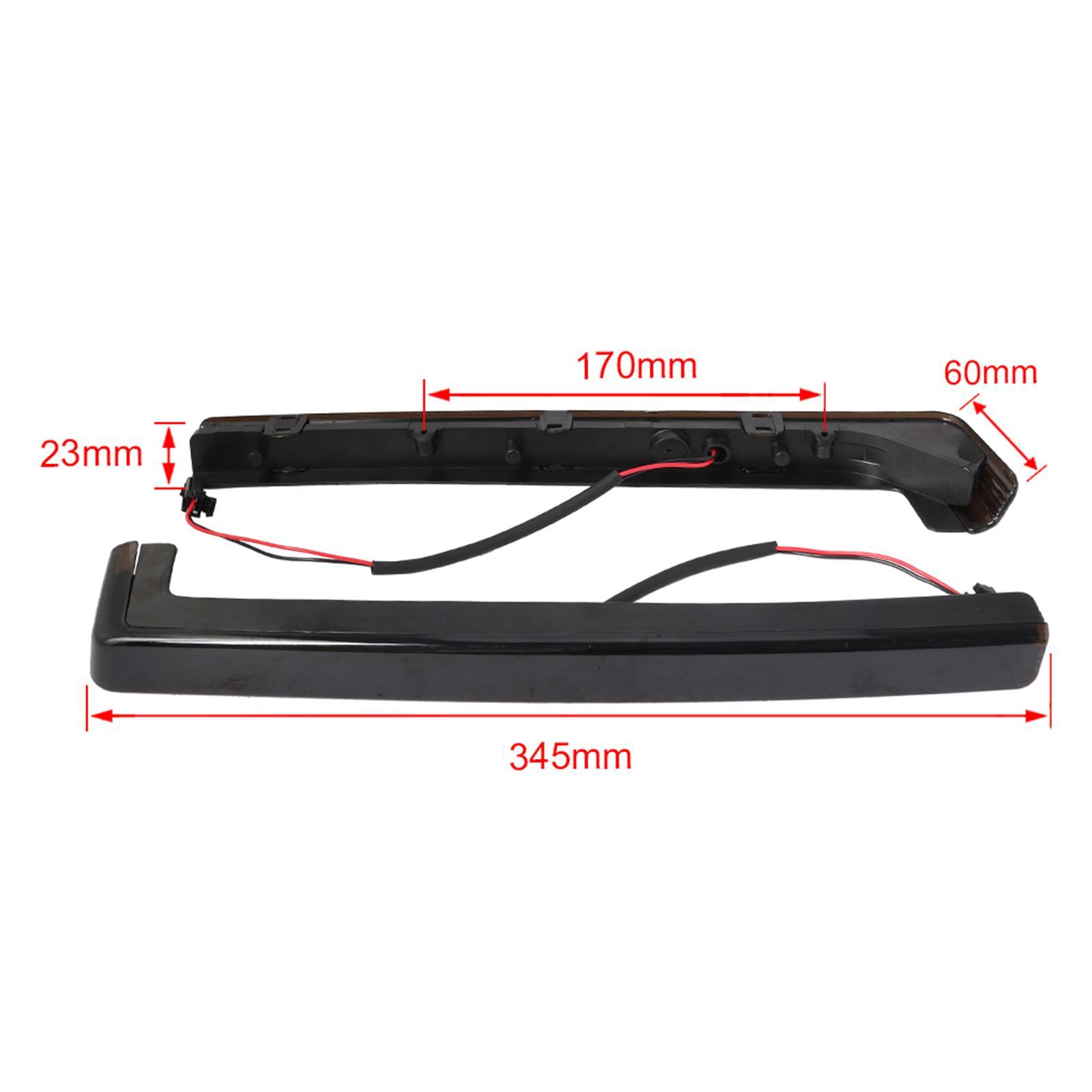 2Pcs LED Side , Motorcycle Parts ,Accessories Cvo the , Black