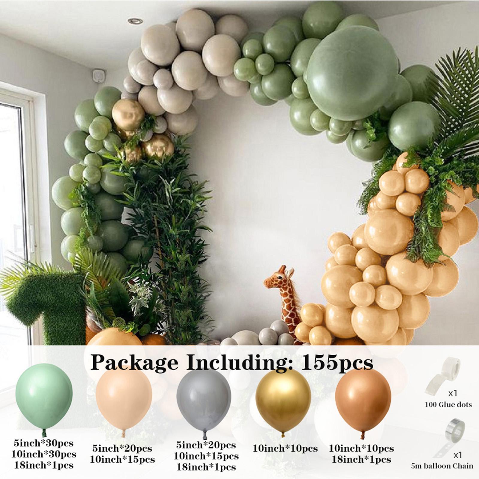 155x Balloons Garland Arch Kit Background Decorations for Party Events Boys