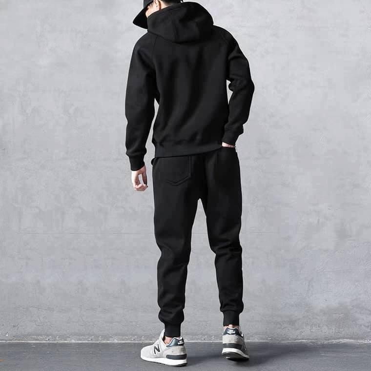 Bộ nỉ nam nữ cực dày mặc siêu ấm, set nỉ hoodie thể thao thu đông đủ size từ 45kg-90kg