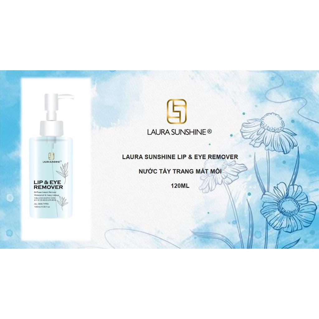 NƯỚC TẨY TRANG MẮT MÔI 2 LỚP HÀN QUỐC LAURA SUNSHINE LIP & EYE REMOVER NHẬT KIM ANH