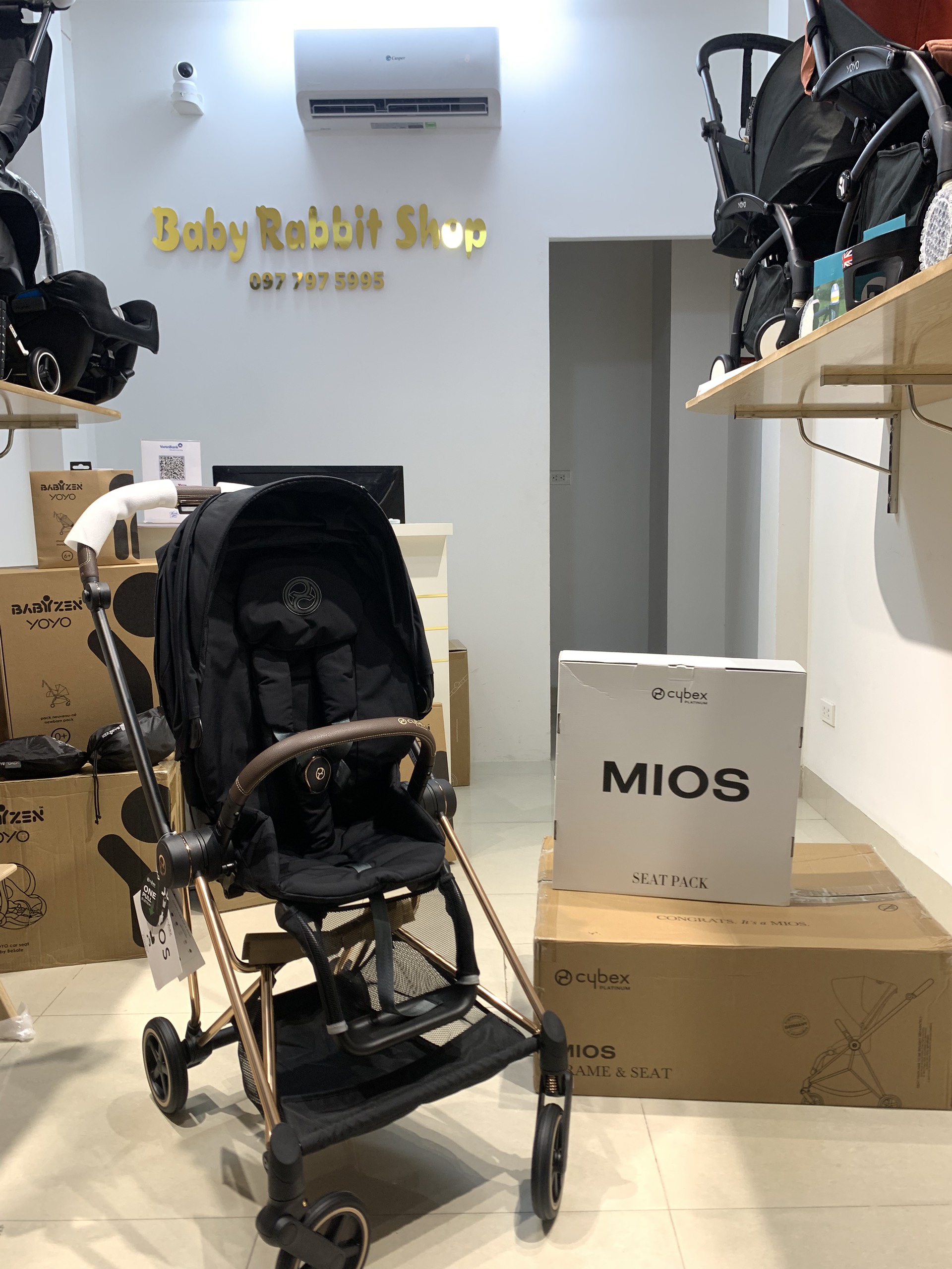 XE ĐẨY GẤP GỌN CYBEX MIOS 3 - Frame Rose Gold phiên bản mới nhất