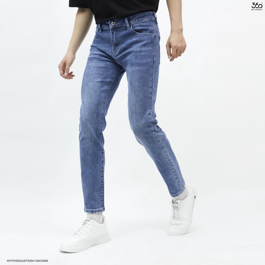 Quần jeans nam local brand 360 BOUTIQUE màu xanh navy - QJDTK304