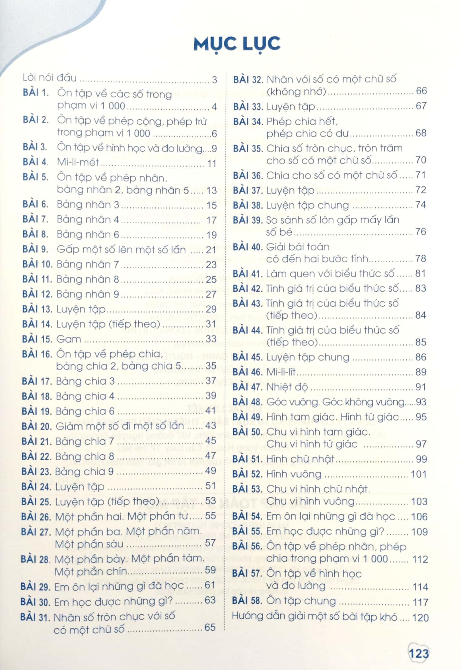 Bài Tập Toán 3 - Tập 1