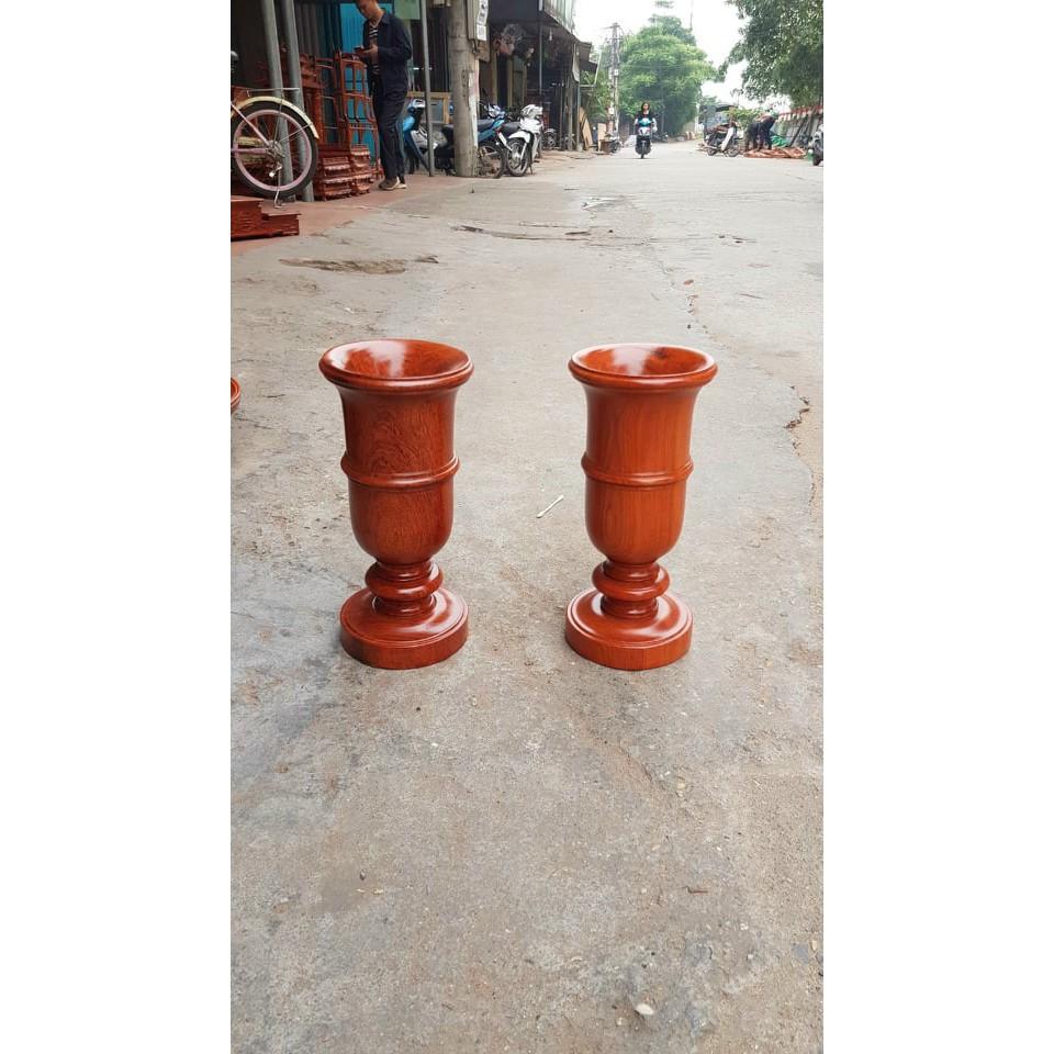 Cặp ống cắm hương, gỗ hương cao 30cm