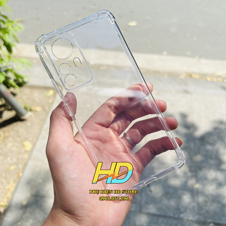 Ốp Lưng Silicon Chống Sốc Cho Xiaomi 12T, 12T Pro Trong Suốt, 4 Góc Nhỗ Cao Chống Va Đập, Khoét Lỗ bảo vệ Camera