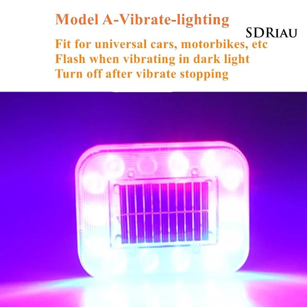 Set 2 Đèn Led Năng Lượng Mặt Trời Dc12-24V Dành Cho Xe Hơi Kèm Phụ Kiện