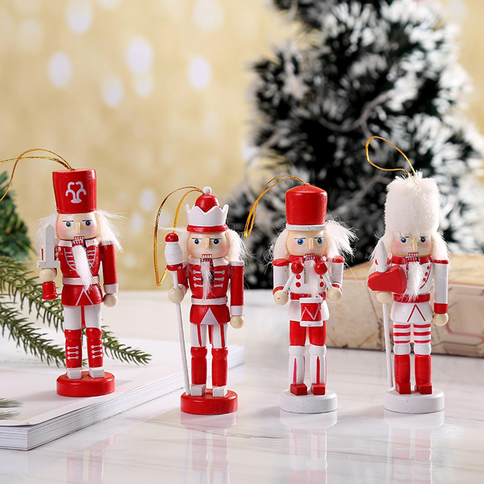 6Pcs Nutcracker Figures Decor Figures Nutcracker Soldier for Home Decor