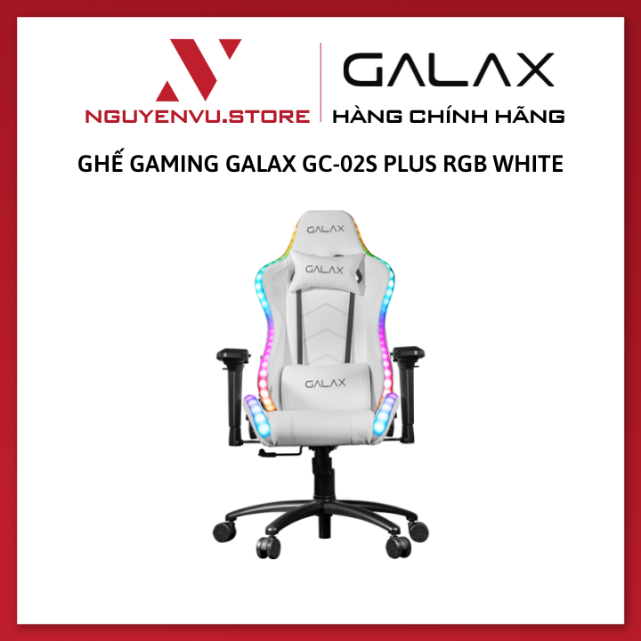 Ghế Gaming GALAX GC-02S Plus RGB White - Hàng Chính Hãng