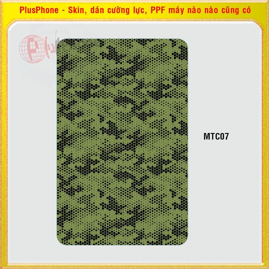 Dán Skin cho mặt sau Samsung Tab A8 2022 10.5 inch mẫu matrix camo