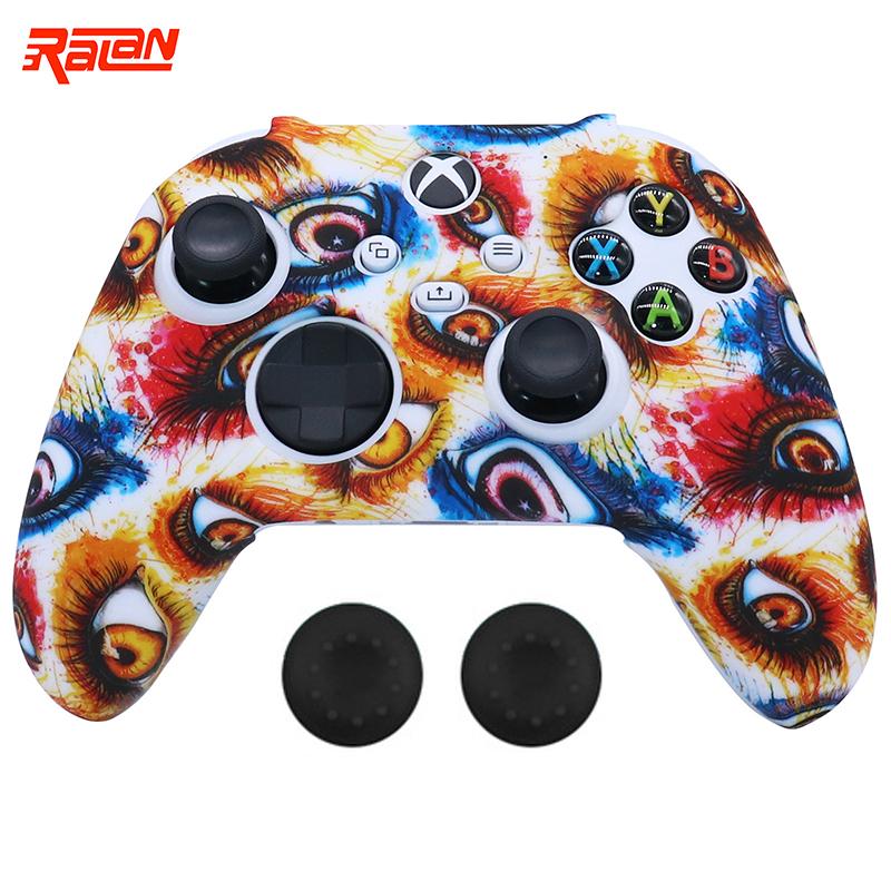 Vỏ bảo vệ tay cầm chơi game bằng silicon mềm mới dành cho bộ điều khiển Xbox Series S/X Tay cầm chơi game Vỏ bọc cần điều khiển có nắp đậy dính Màu sắc: 11